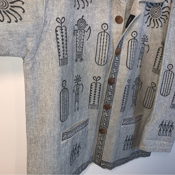 Venus Imports 100% Cotton Oversized Jacket Grey XL - Picture 7 of 9